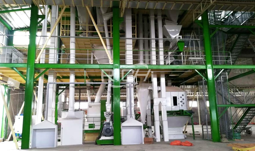 United States 10T/H Cattle Feed Pellet Processing Plant