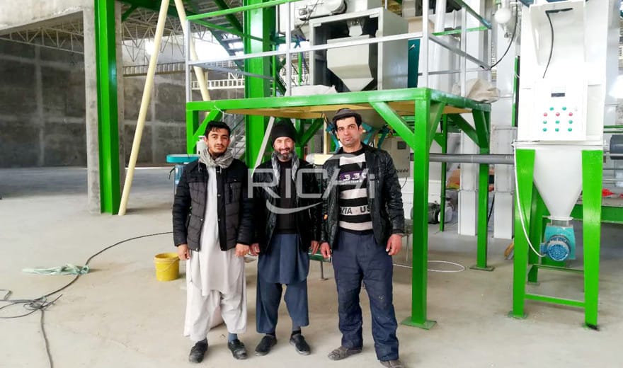 Afghanistan 10T/H Poultry Chicken Feed Pellet Production Line