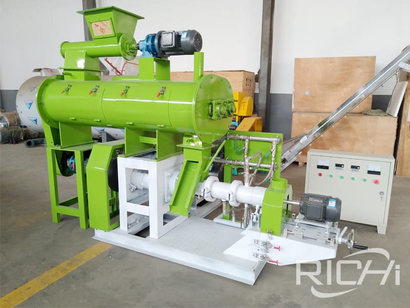 Wet Type Fish Feed Extruder Machine For Sale