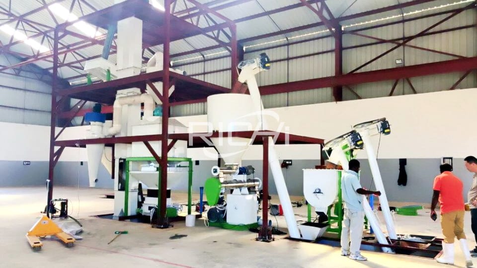 large capacity animal feed processing line machine China manufacturers