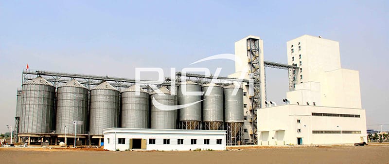 30t/h animal feed manufacturing process machine of poultry feed plant