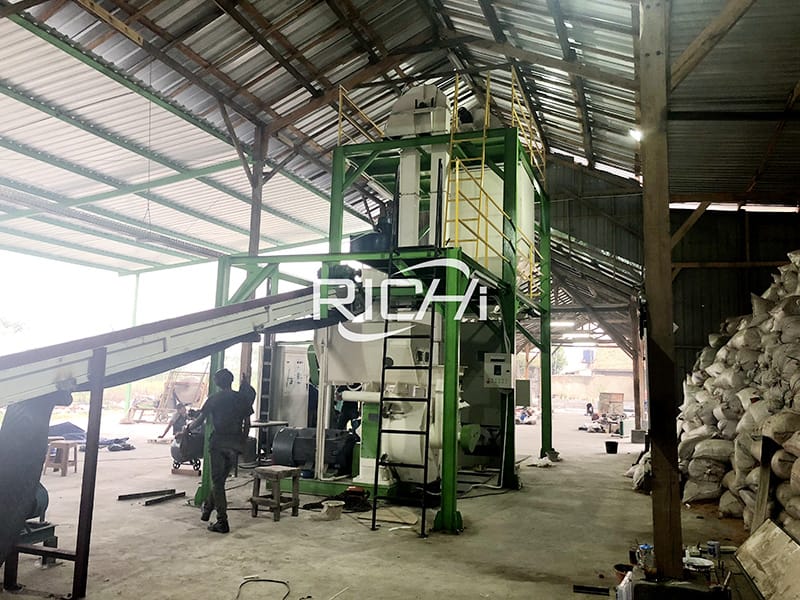 Thailand pellet line wood pellet production line on sale