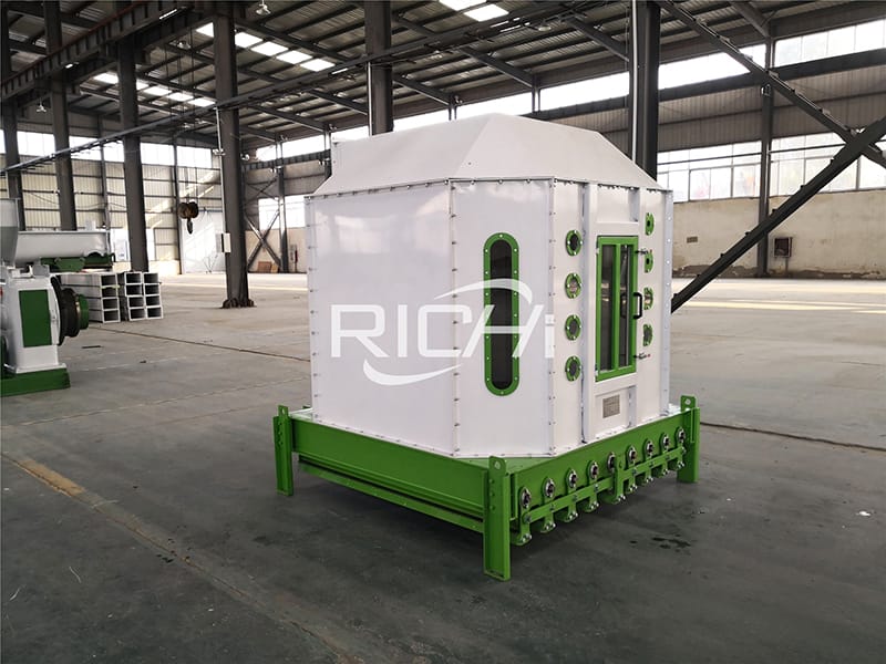 factory supply 5 ton per hour customized biomass wood pellet line project cooling machine