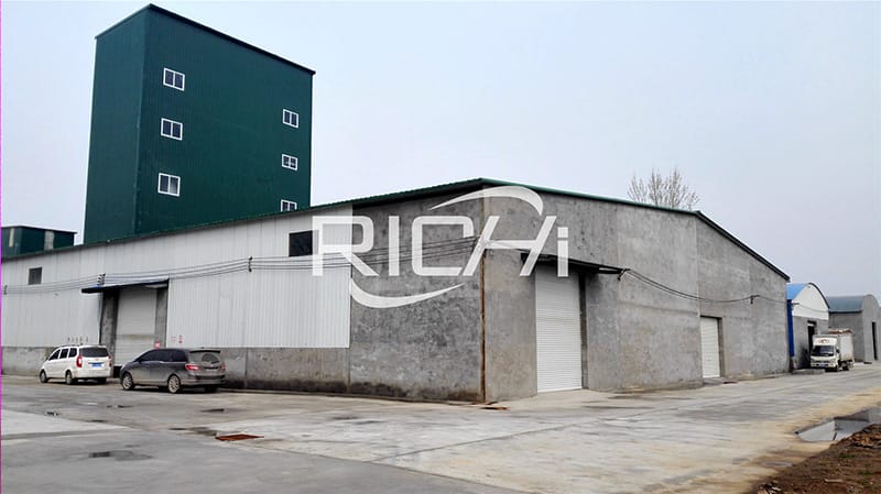 1-10t/h animal feed mill equipment plant for chicken and cattle feed