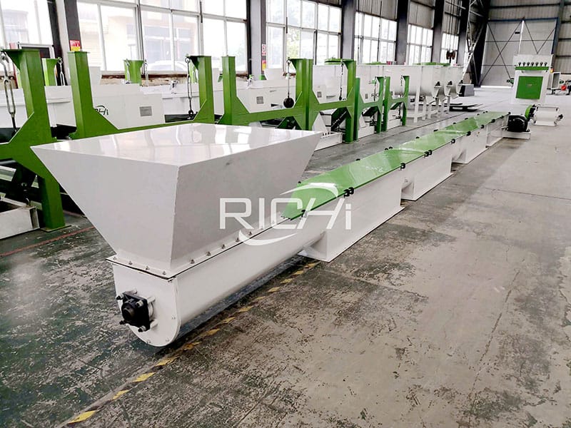 large capacity animal feed processing line machine manufacturers screw conveyor