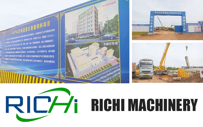 RICHI large scale poultry livestock feed mill plant project with an annual output of 400,000 tons is expected to be completed in mid-2021