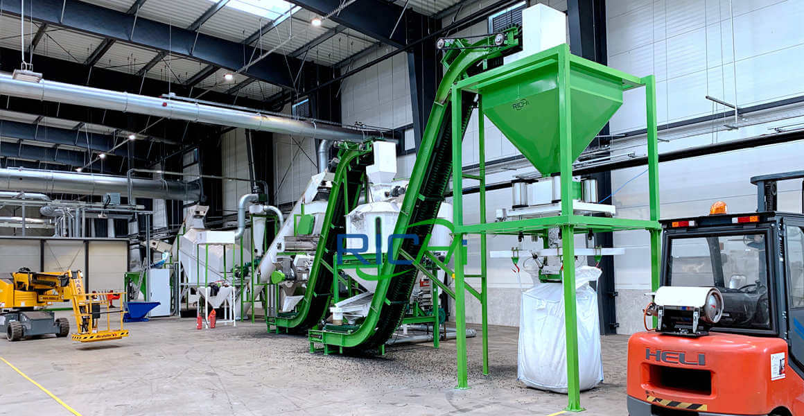 1-1.2T/H Biomass Wood Pellet Production Line