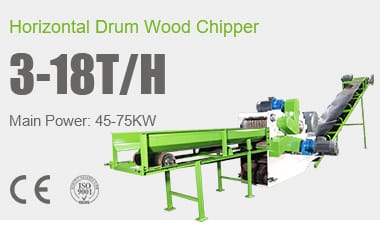 Horizontal Drum Wood Chipper