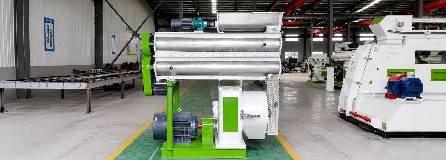 animal feed pellet machine in richi factory