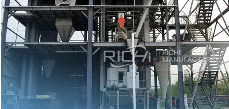 1-2 tons per hour fish feed production line in Nigeria
