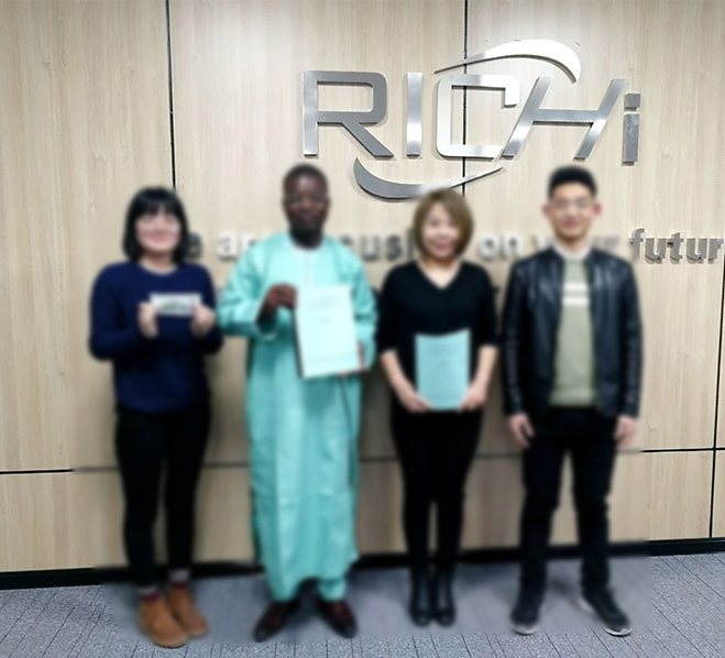 Nigeria fish feed processing plant customer ar RICHI
