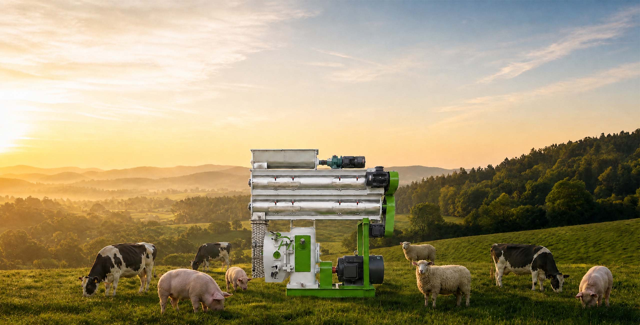 richi livestock feed pellet machine